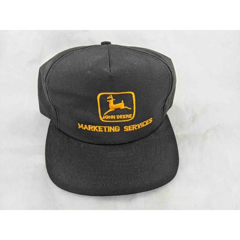John Deere Snapback Hat Cap Black‎ Marketing Services Made in USA
